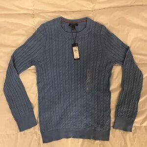 Tommy Hilfiger Sky Blue Cable Knit Sweater